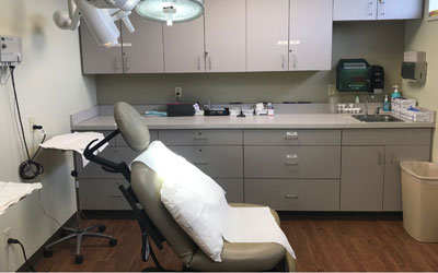 Mohs Surgery procedural room
